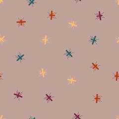 seamless background: mosquito