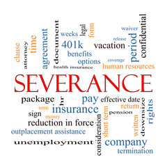 Severance Word Cloud Concept