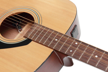 Obraz premium isolated part of guitar in white background