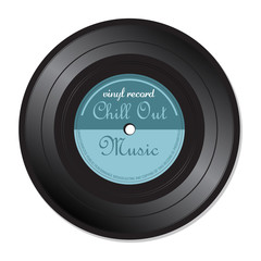 Chill out music vinyl record