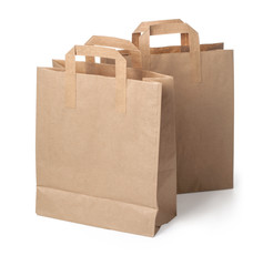 Two paper  bag