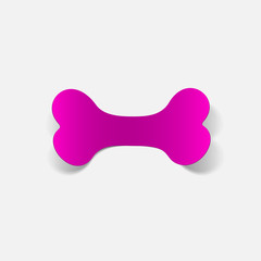 Dog Bone, realistic design element