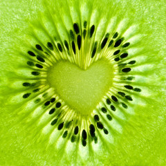 Kiwi en forme de coeur