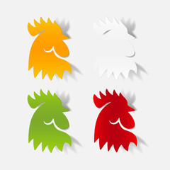 realistic design element: cock