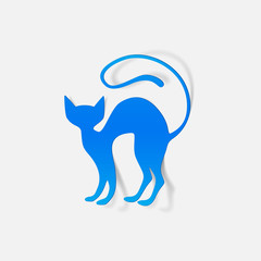 realistic design element: cat