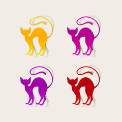 realistic design element: cat