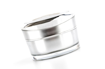 Blank cosmetic lotion bottle cream isolated white background