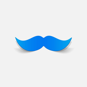 realistic design element: mustache