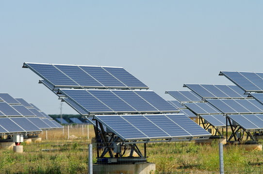 centrale solaire de panneaux  photovoltaïque