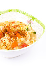 Spicy pasta soup