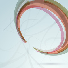 Background with transparent circle design element