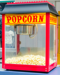 Naklejka premium popcorn machine