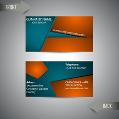 stylish business card for template
