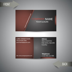 stylist dark business card for template