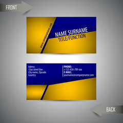 stylish business card for template