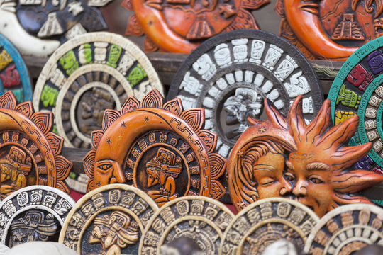 Multi-colored souvenirs, Mexico