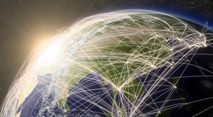 Network over East Asia © harvepino