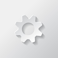 Settings icon. Gear symbol. Tools.