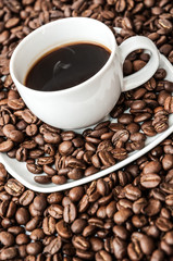 Caffè caldo fumante