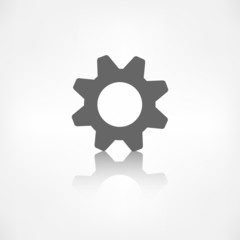 Settings icon. Gear symbol. Tools.