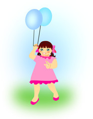 Girl with Balloons