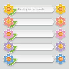 Obraz premium Infographics Web Banner & Label Design