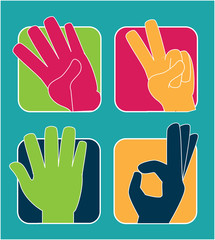 Fototapeta premium hands gesture