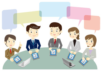 ビジネスチーム　ミーティング