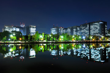 Fototapeta na wymiar Tokyo financial district