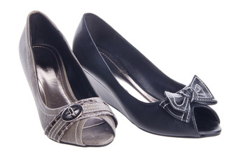 shoes, ladies shoes on background.