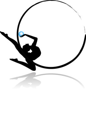 Logo ginnastica ritmica - Palla