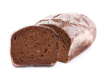 Brown bread with slice