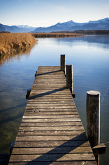 Fototapeta premium old wooden jetty