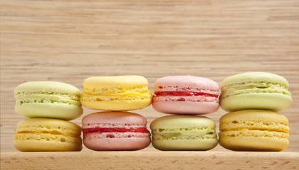 Tasty colorful macaroon