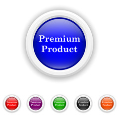 Premium product icon - six colours set vector