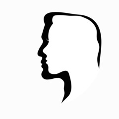 Male and female profile