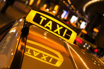 Taxi am Taxistand