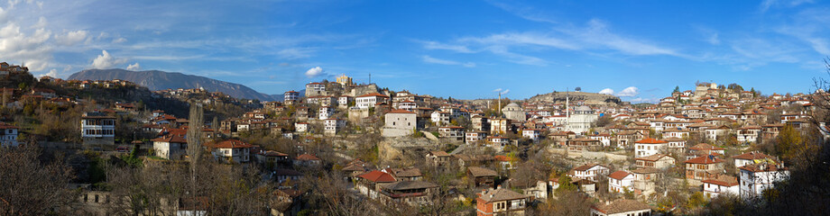 Fototapeta na wymiar Safarnbolu - panorama of traditional Ottoman town, Turkey
