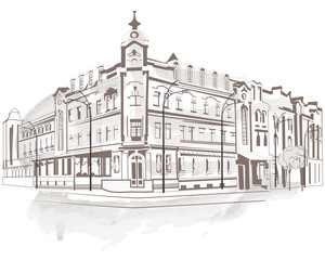 Series of street views in the old city