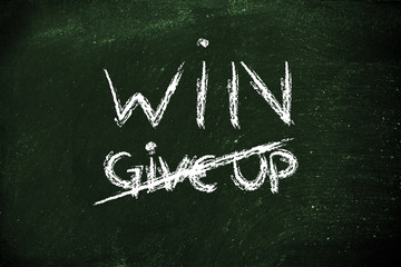 successful vision: win, don't give up