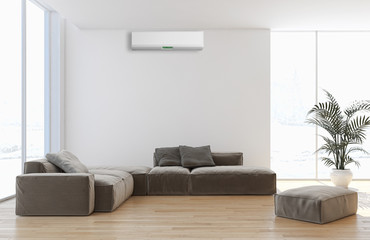 Interno con aria condizionata