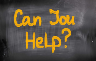 Can You Help Concept