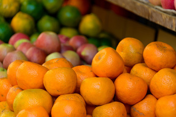 Fruits on a market stand