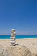 Pebble stones on beach