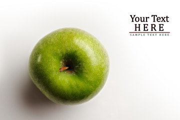 juicy apple top view