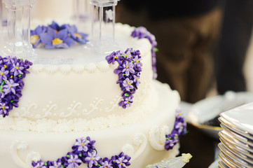 Lilac on Wedding Cake