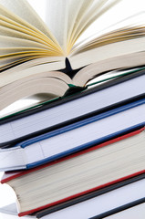 Bücherstapel close-up