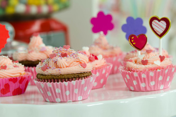 cupcakes mit Herzen