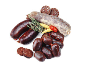 assorted blood sausage
