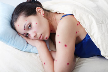 the girl under a blanket